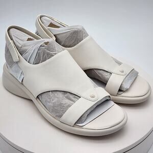 NEW Naturalizer Lillian White Slingback Comfort Sandals Women's Size 8.5M